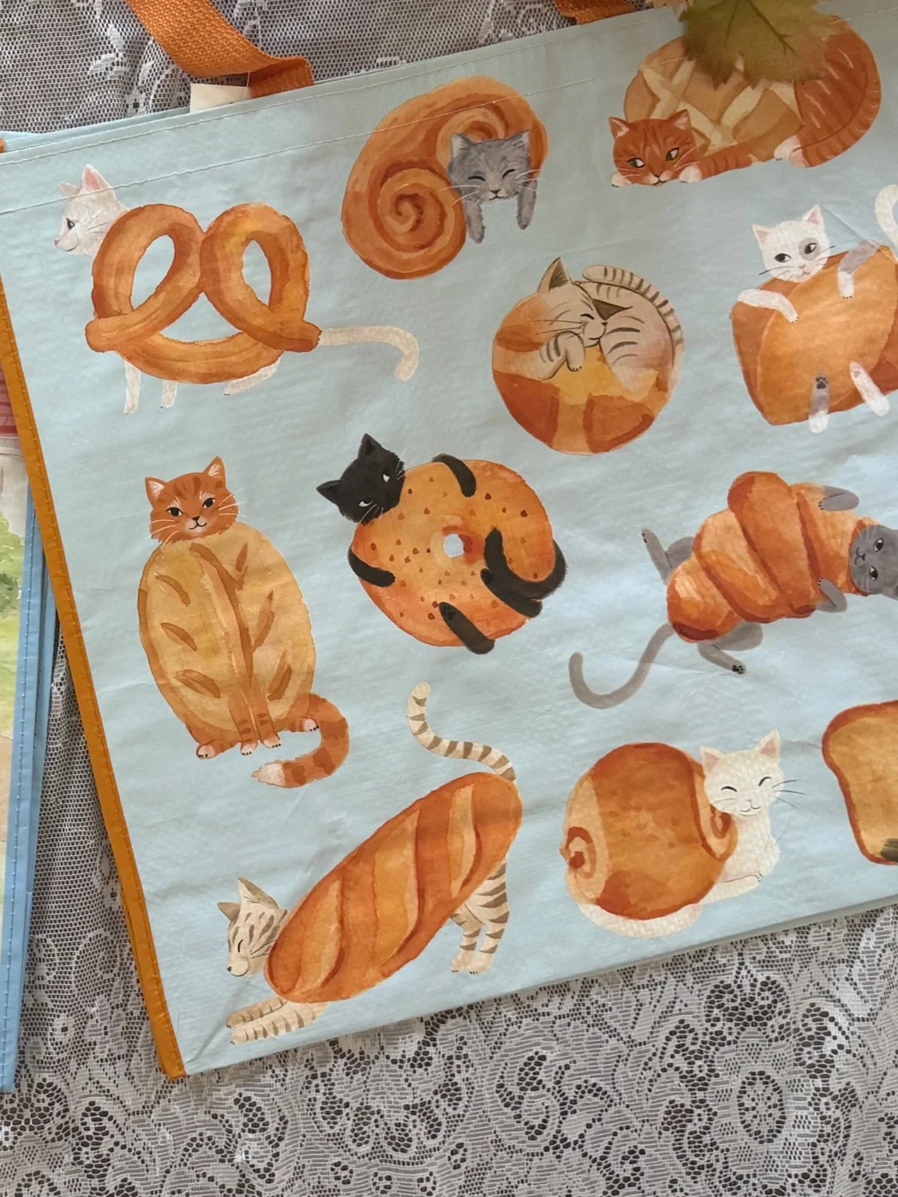 Cat fall themed Reusable bags